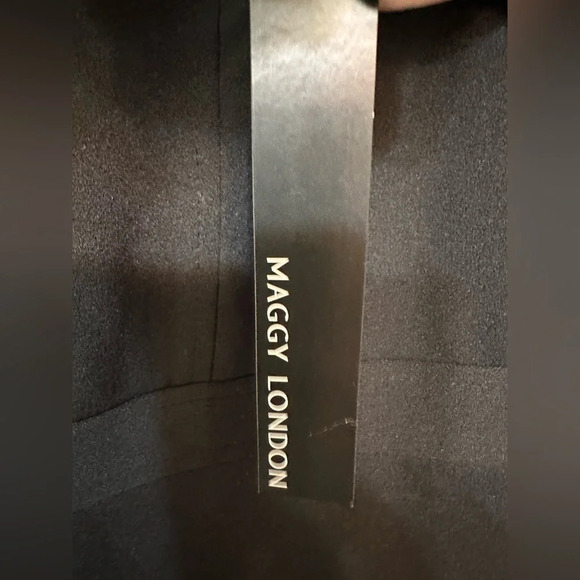 MAGGY LONDON SHORT SLEEVE DRAPED FLAP SHEATH DRESS NWT - Picture 5 of 8